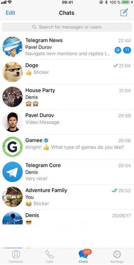 Aplicação para piratear grupos e canais do Telegram